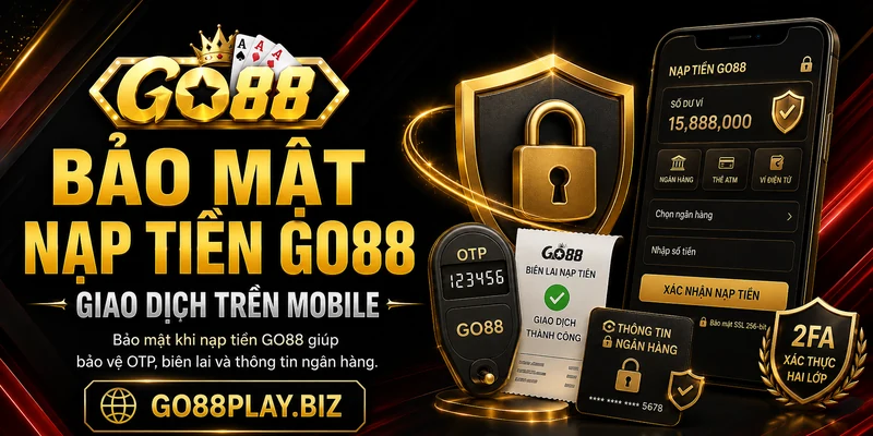 Bảo mật khi nạp tiền GO88