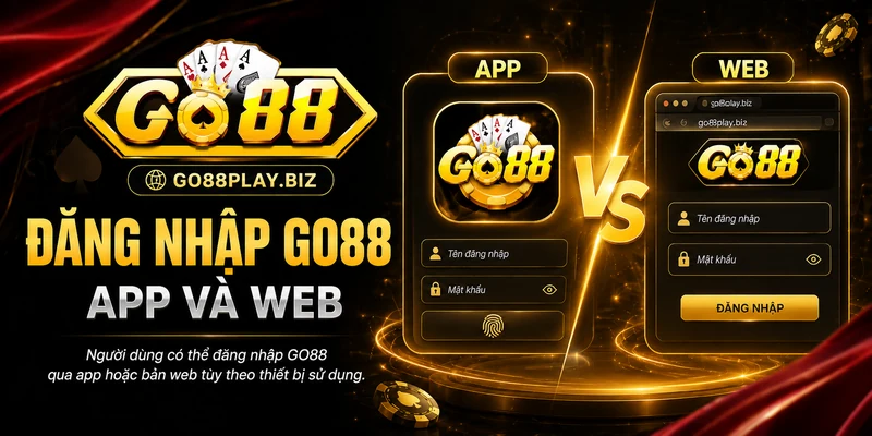 Form đăng nhập GO88 trên mobile