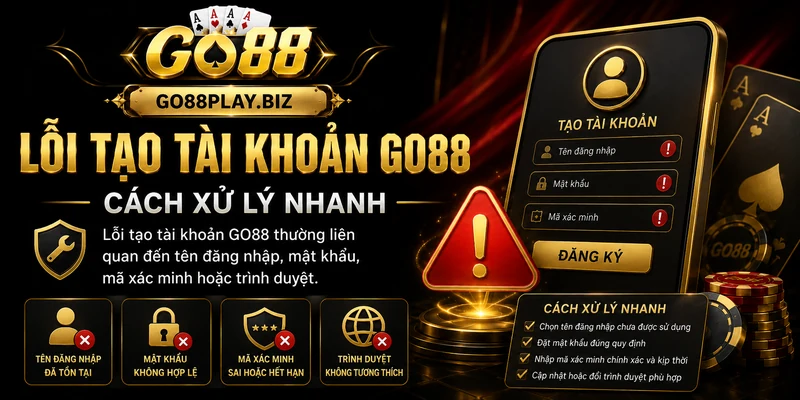 Lưu ý khi đăng ký GO88 trên mobile
