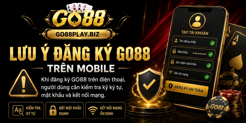Quy trình mở tài khoản GO88 trên mobile