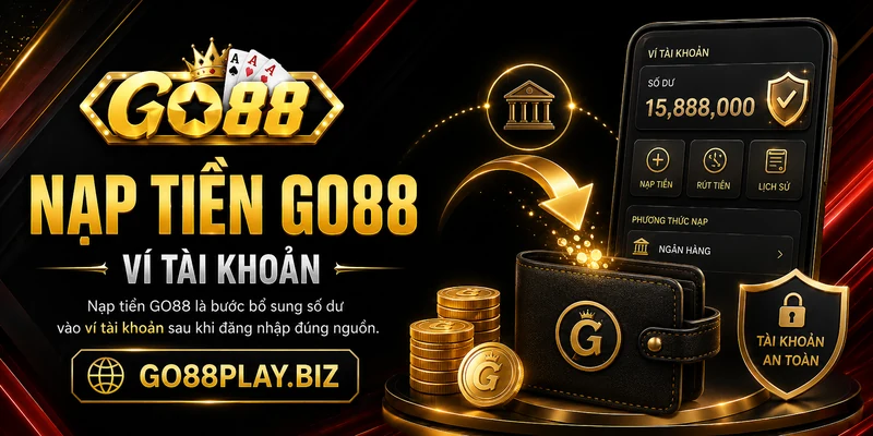 Nạp tiền GO88 vào ví tài khoản